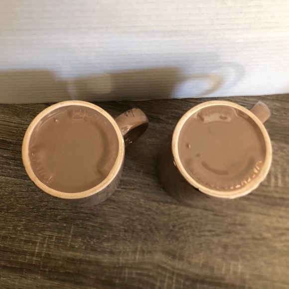 Vtg Waechterbach Brown Bubble Pop Mug Pair - Picture 6 of 12